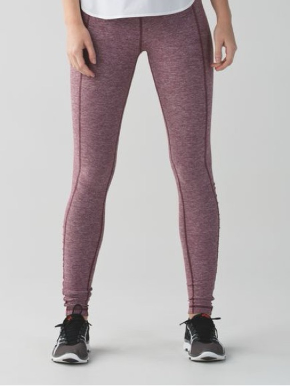 Lululemon Turn Around Tight -Heathered  Bordeaux Drama Leggings